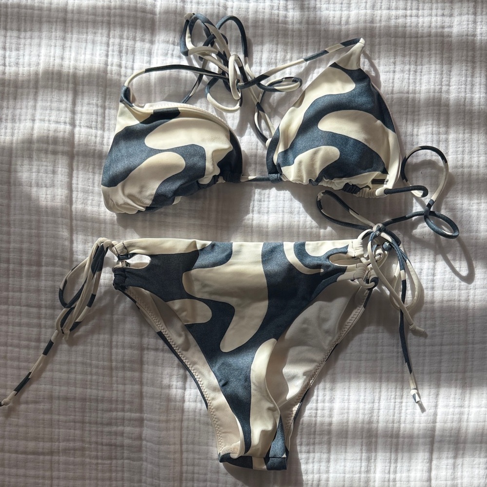 O'Neill Blue  and Cream Bikini